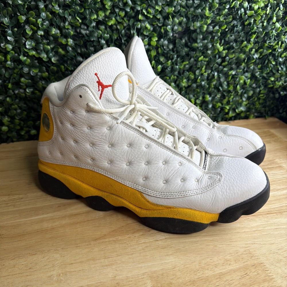Jordan Air Jordan 13 "Del Sol" White/Yellow/Black Men's 12 Sneakers 414571-167